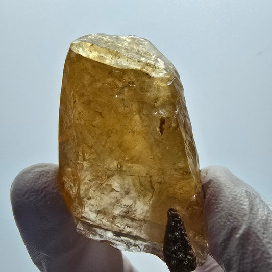 Cristal de calcite miel rare, Erongo, Namibie, 54*29*26 mm 