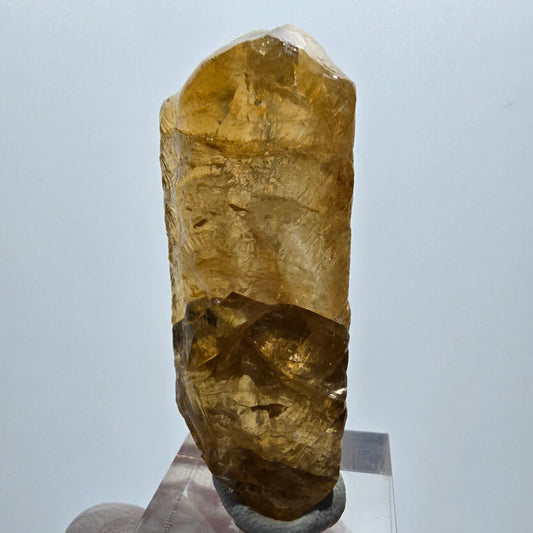 Cristal de calcite miel rare, Erongo, Namibie, 60 x 27 x 20 mm 
