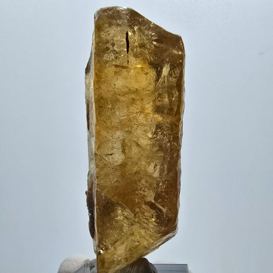 Cristal de calcite miel rare, Erongo, Namibie, 60 x 27 x 20 mm 