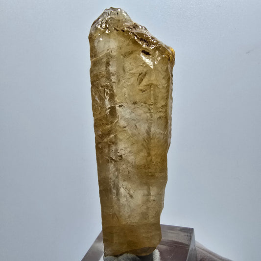Cristal de calcite miel rare, Erongo, Namibie, 69 x 22 x 16 mm 