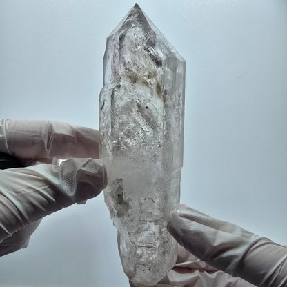 XL Enhydro Skelett Phantom Rauchquarz DT, 5x Blase Goboboseb Namibia 137*40*25mm