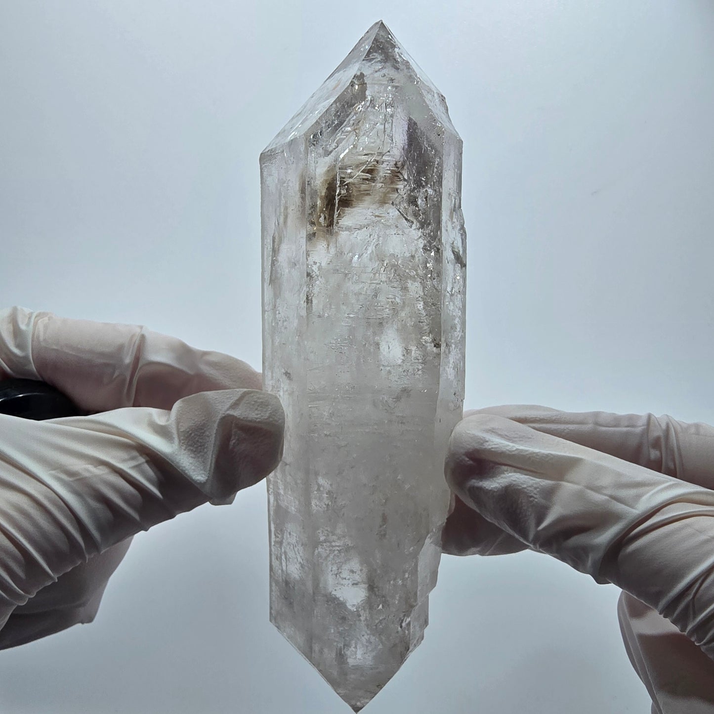 XL Enhydro Skelett Phantom Rauchquarz DT, 5x Blase Goboboseb Namibia 137*40*25mm