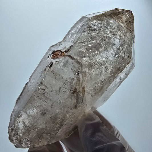 XL Enhydro Skelett Phantom Rauchquarz DT, 2x Blase Goboboseb Namibia 112*51*41mm