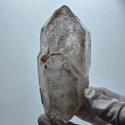 XL Enhydro Skelett Phantom Rauchquarz DT, 2x Blase Goboboseb Namibia 112*51*41mm