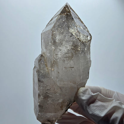 XL Enhydro Skelett Phantom Rauchquarz DT, 2x Blase Goboboseb Namibia 112*51*41mm