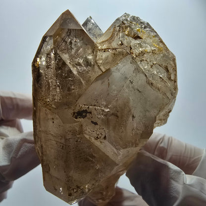 XL Skelett Phantom Rauchquarz Doppelender Zepter Goboboseb, Namibia 100*75*59mm