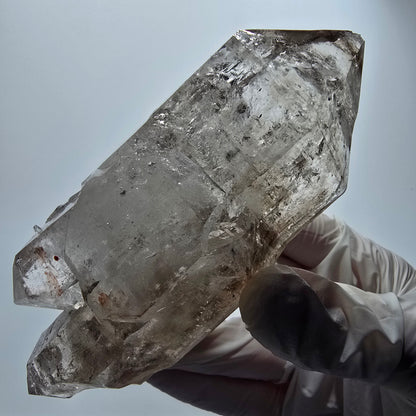 XL Enhydro Skelett Phantom Rauchquarz DT, 1x Blase Goboboseb, Namibia 109*48*38mm