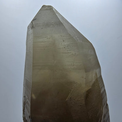 Großer Skelett Phantom Rauchquarz mit Hyalit Goboboseb, Namibia 107*49*46mm