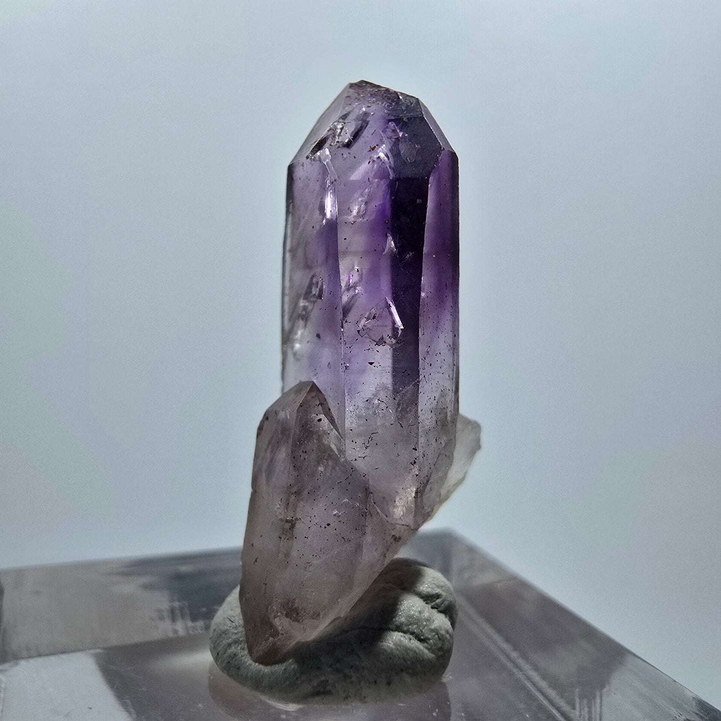 Klare Lemurian Phantom Amethyst Zepter Spitze Goboboseb, Namibia 27*13*10mm