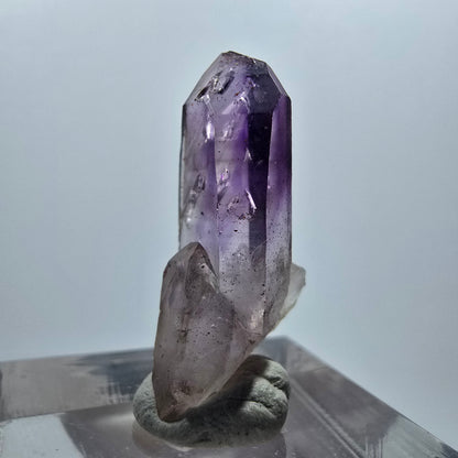 Klare Lemurian Phantom Amethyst Zepter Spitze Goboboseb, Namibia 27*13*10mm