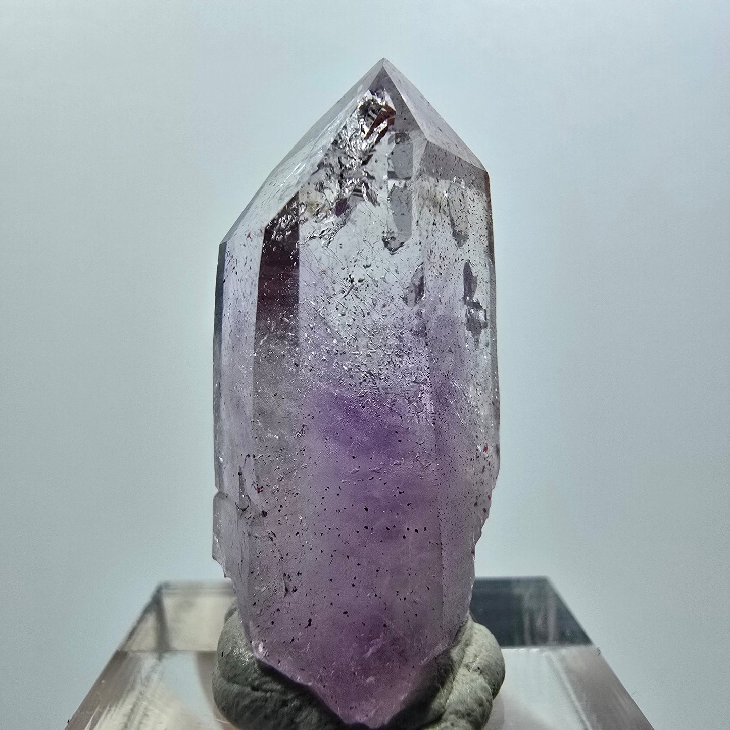 Klare Lemurian Phantom Amethyst Zepter Spitze Goboboseb, Namibia 34*15*14mm