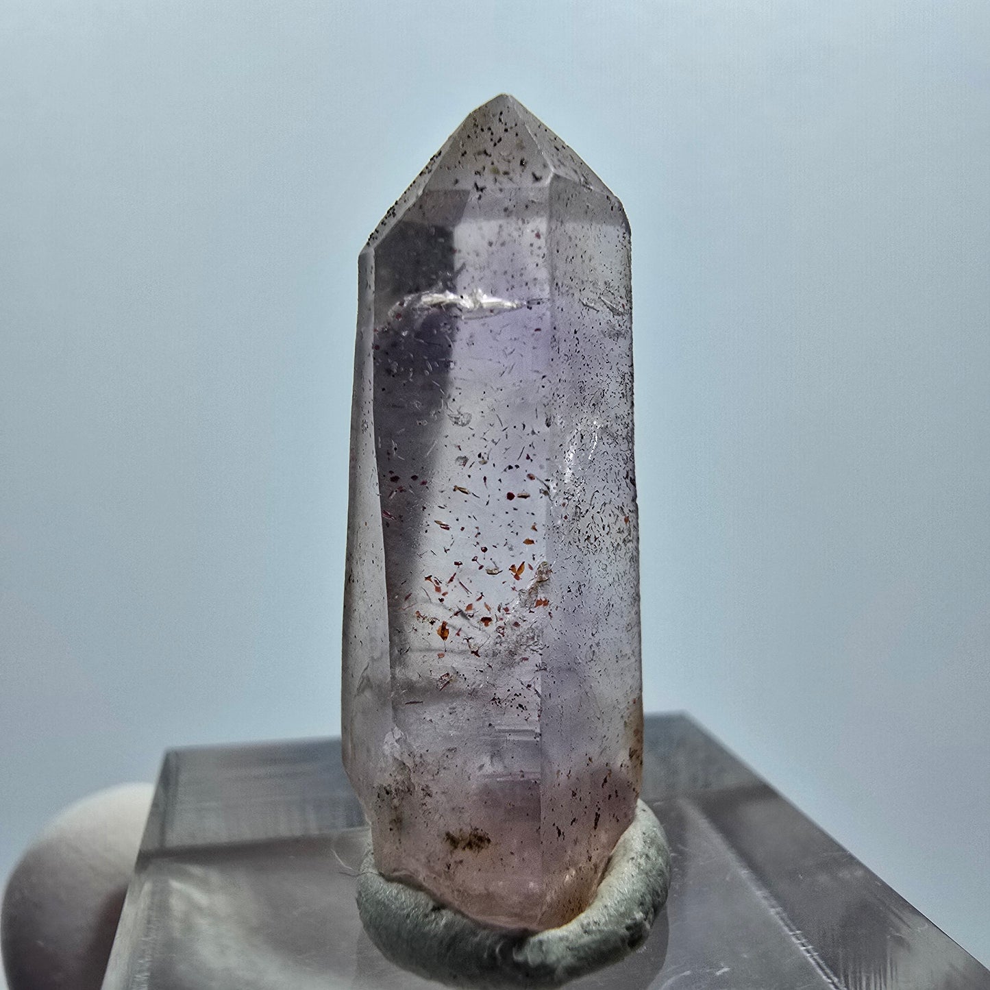 Klare Lemurian Phantom Amethyst Zepter Spitze Goboboseb, Namibia 30*11*9mm
