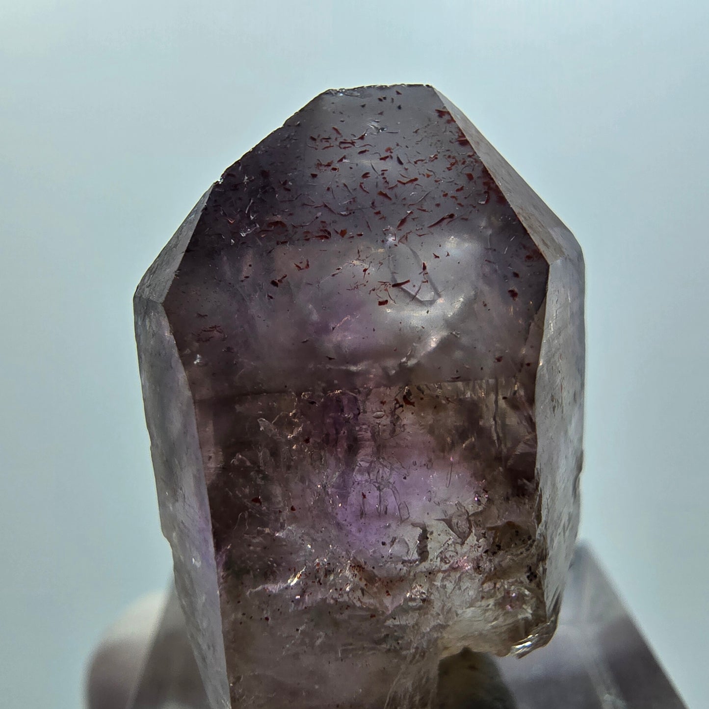 Sceptre Enhydro Skeleton Phantom Amethyst Window, 2x Bubble Goboboseb, Namibie 30*20*16mm 