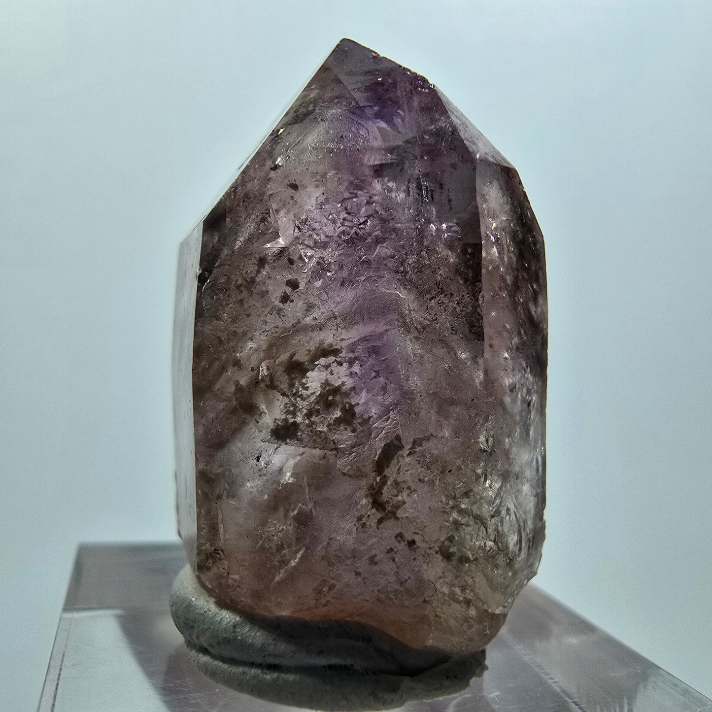 Sceptre Enhydro Skeleton Phantom Amethyst Window, 2x Bubble Goboboseb, Namibie 30*20*16mm 