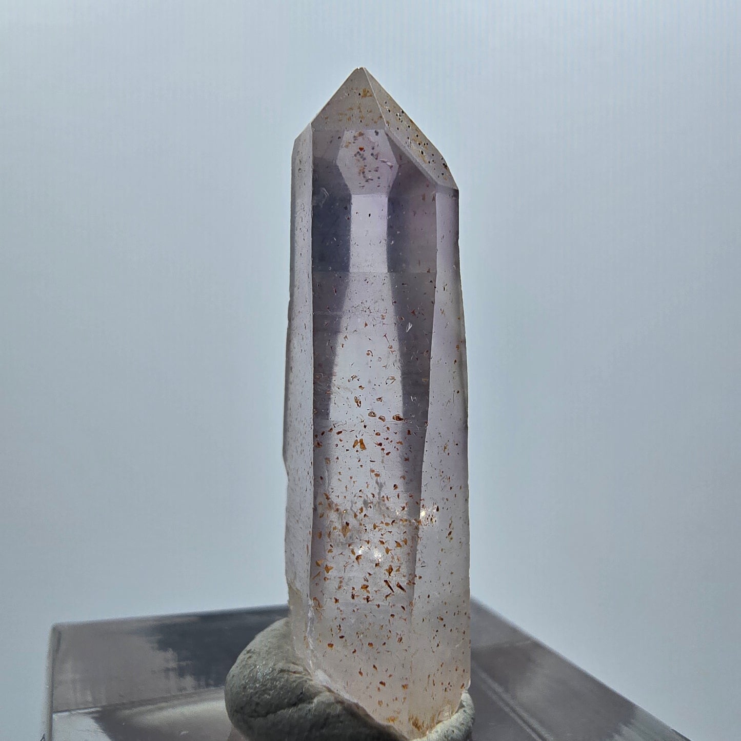 Klare Lemurian Phantom Amethyst Zepter Spitze Goboboseb, Namibia 31*11*7mm