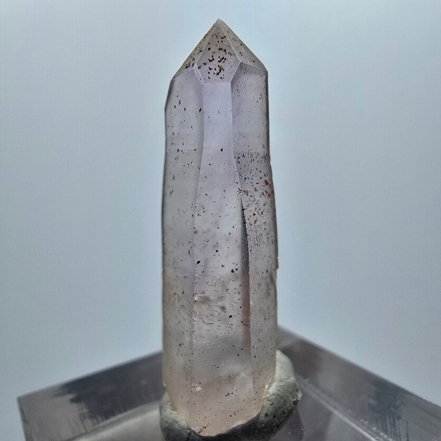Klare Lemurian Phantom Amethyst Zepter Spitze Goboboseb, Namibia 31*11*7mm