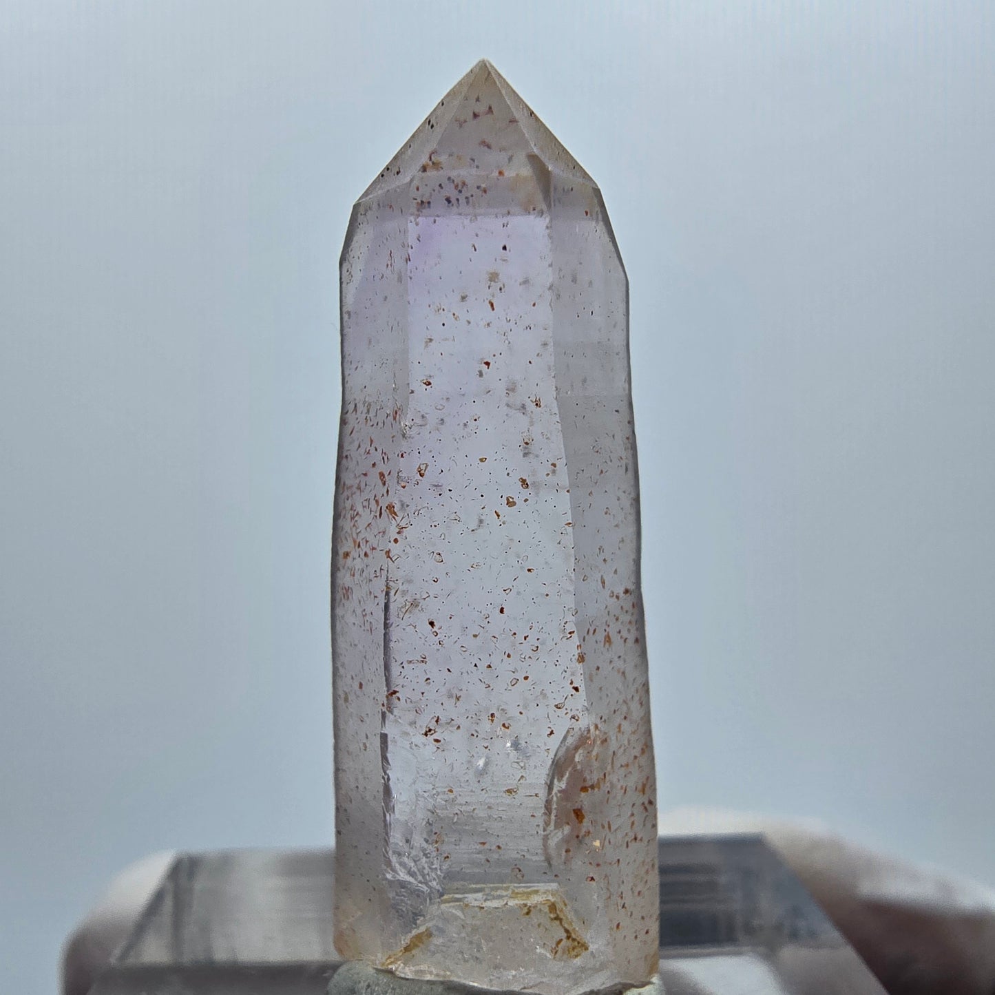 Klare Lemurian Phantom Amethyst Zepter Spitze Goboboseb, Namibia 31*11*7mm