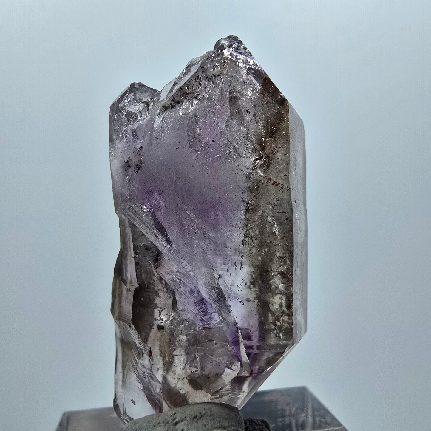 Seltene Skelett Phantom Amethyst DT Zepter Fenster Spitze Goboboseb, Namibia 38*18*14mm