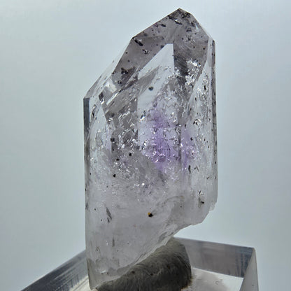 Améthyste arlequin Enhydro 2x Bulle + Inclusion mobile Mine de Streep rouge, Namibie 41*22*15mm 