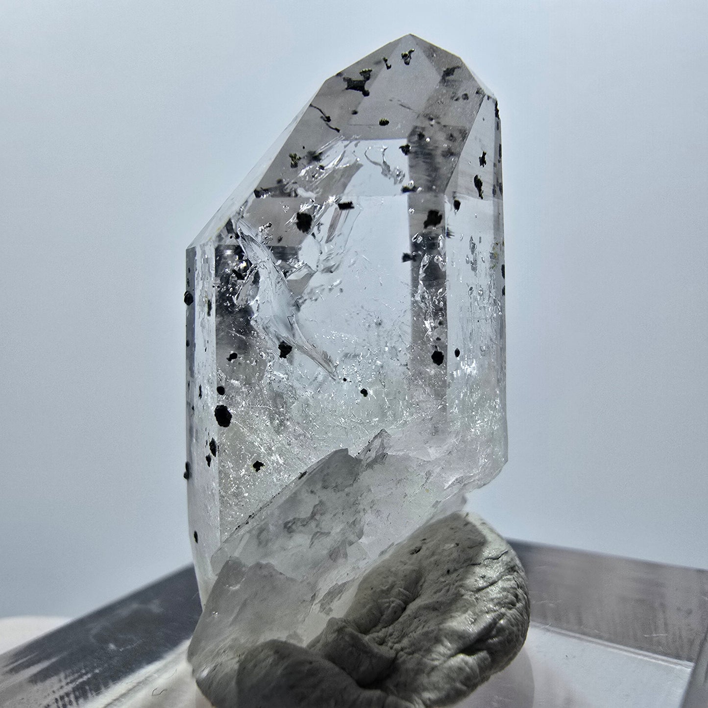 Enhydro Harlekin Hämatit Quarz 1x Blase Streep Mine Goboboseb Namibia 28*19*13mm