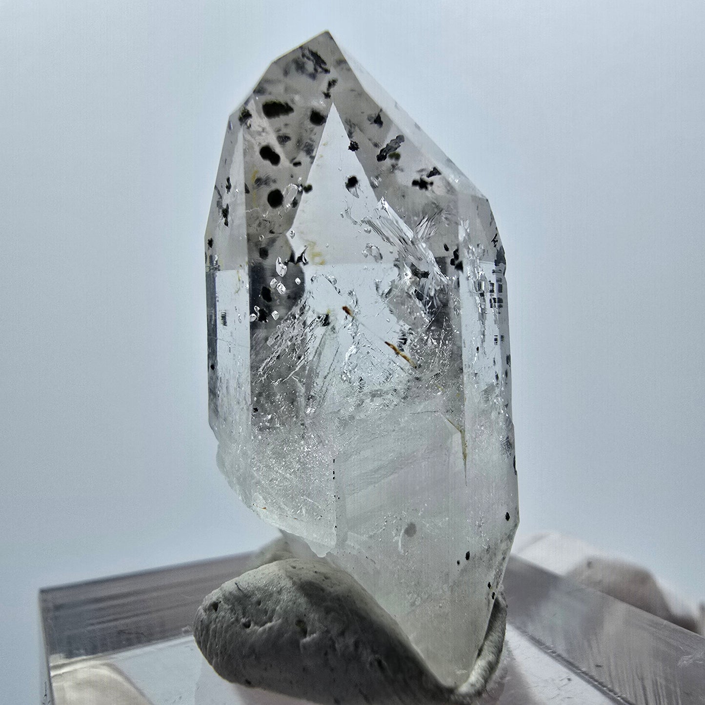 Enhydro Harlekin Hämatit Quarz 1x Blase Streep Mine Goboboseb Namibia 28*19*13mm