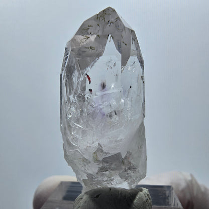 Harlekin Lemurian Phantom Amethyst mit Epidot Streep Mine Goboboseb Namibia 38*15*13mm