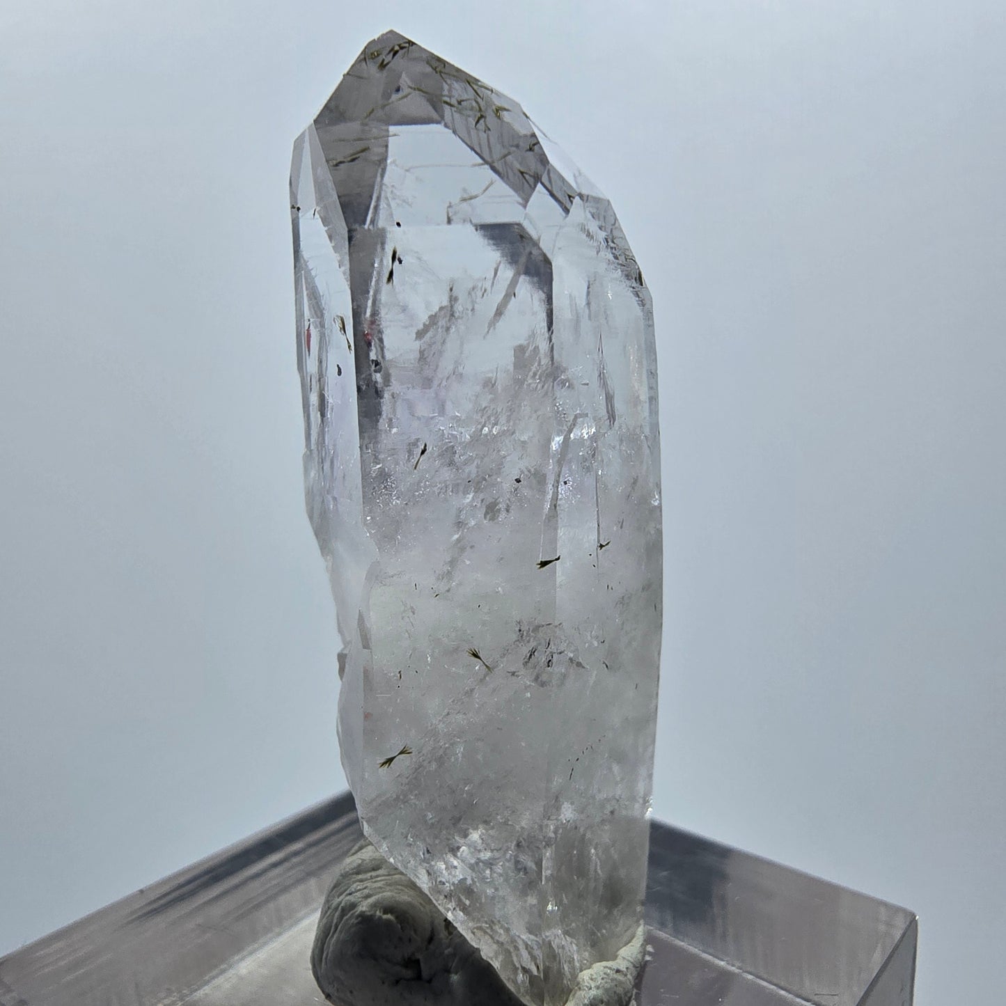 Harlekin Lemurian Phantom Amethyst mit Epidot Streep Mine Goboboseb Namibia 38*15*13mm