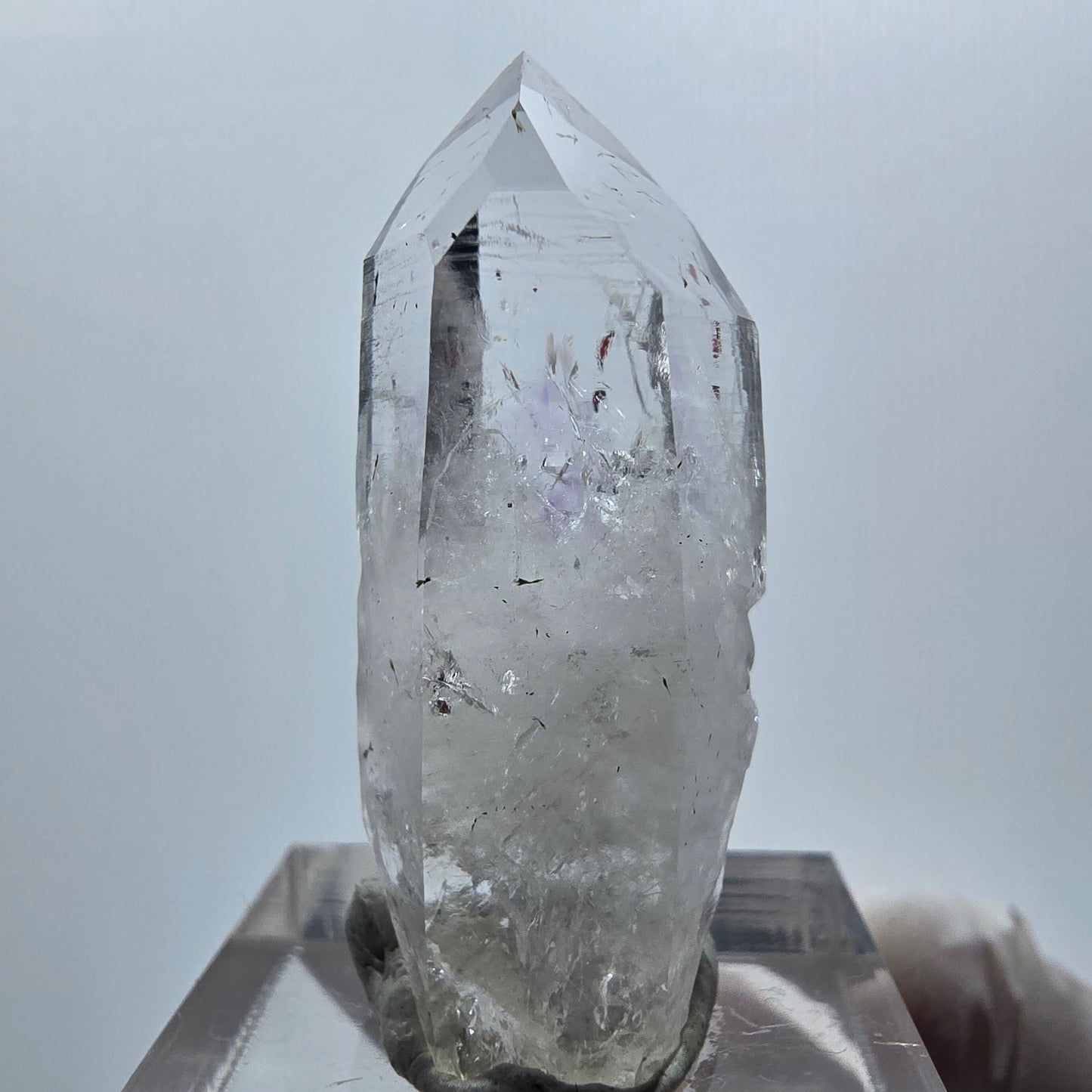 Harlekin Lemurian Phantom Amethyst mit Epidot Streep Mine Goboboseb Namibia 38*15*13mm