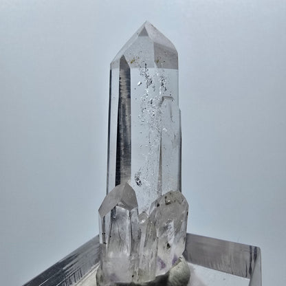 Klarer Lemurian Phantom Amethyst mit Epidot Streep Mine Goboboseb Namibia 37*14*12mm