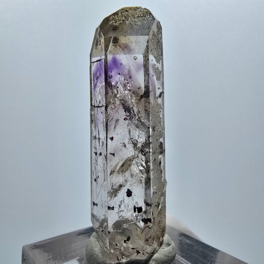 Enhydro Lemurian Harlekin Phantom Amethyst, 1x Blase Streep Mine, Gobo. Namibia 39*13*11mm