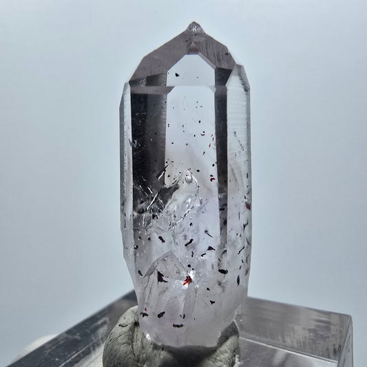 Enhydro Lemurian Harlekin Phantom Amethyst, 1x Blase Streep Mine, Gobo. Namibia 32*13*10mm