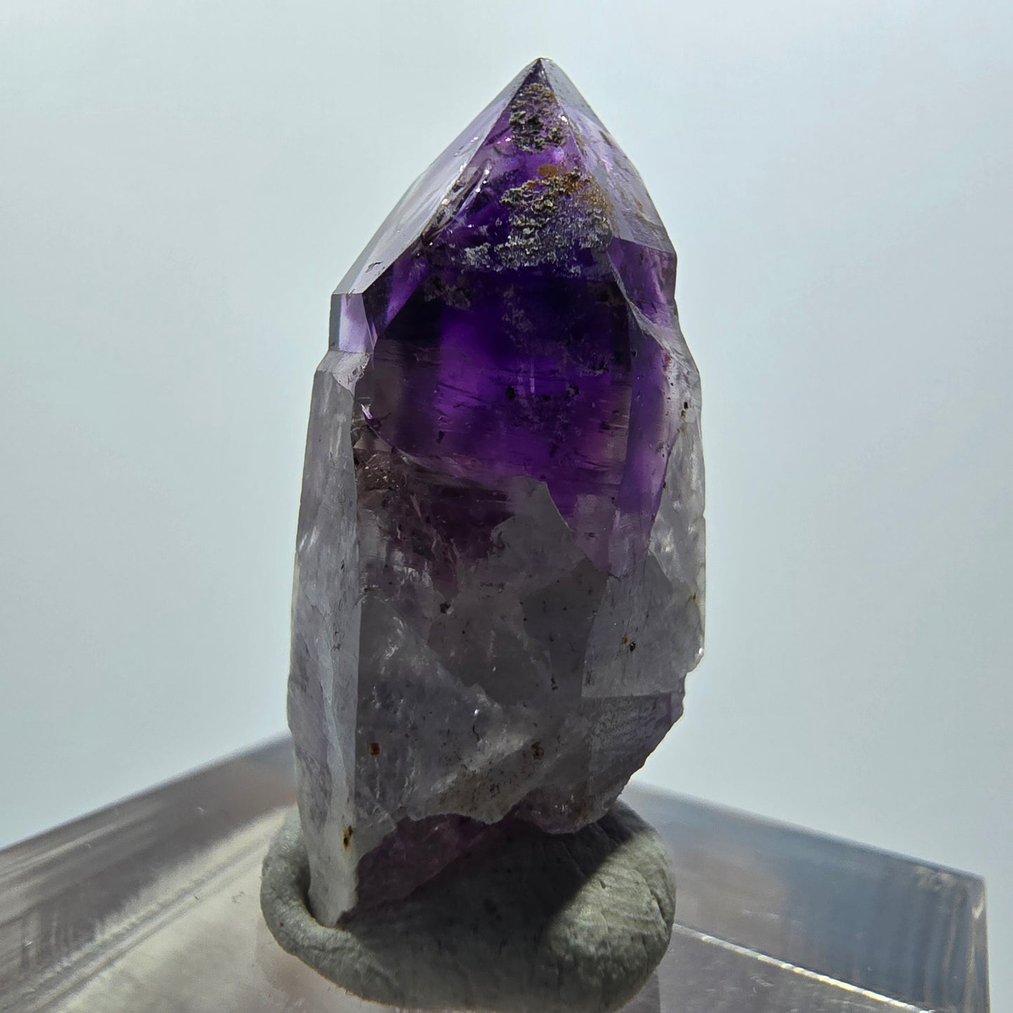 Enhydro Phantom Amethyst Zepter Spitze, 1x Blase Brandberg, Namibia 26*13*12mm