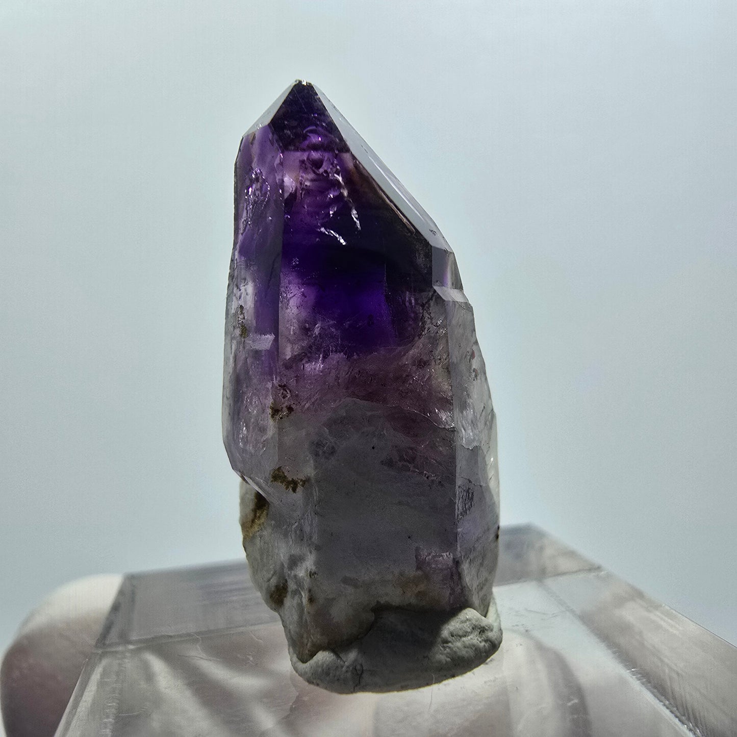 Enhydro Phantom Amethyst Zepter Spitze, 1x Blase Brandberg, Namibia 26*13*12mm