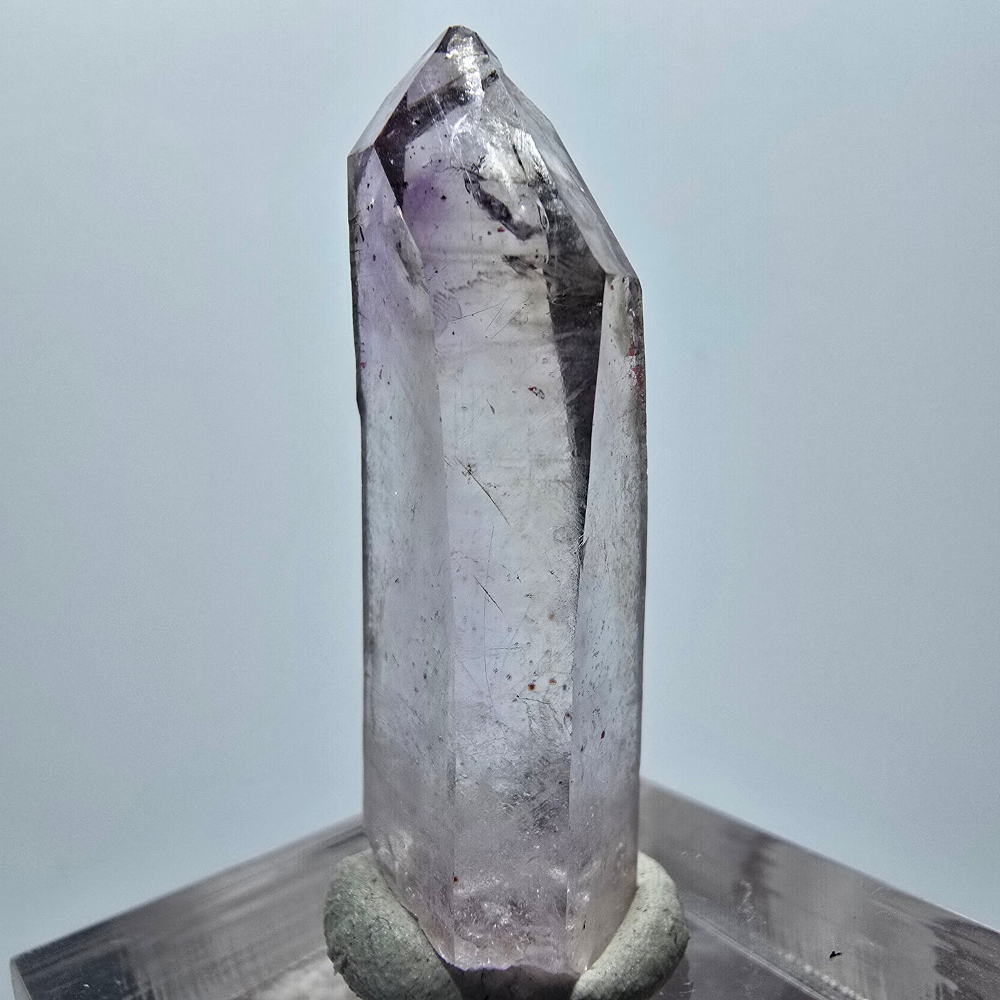 Klare Lemurian Phantom Amethyst Zepter Spitze Goboboseb, Namibia 34*11*8mm