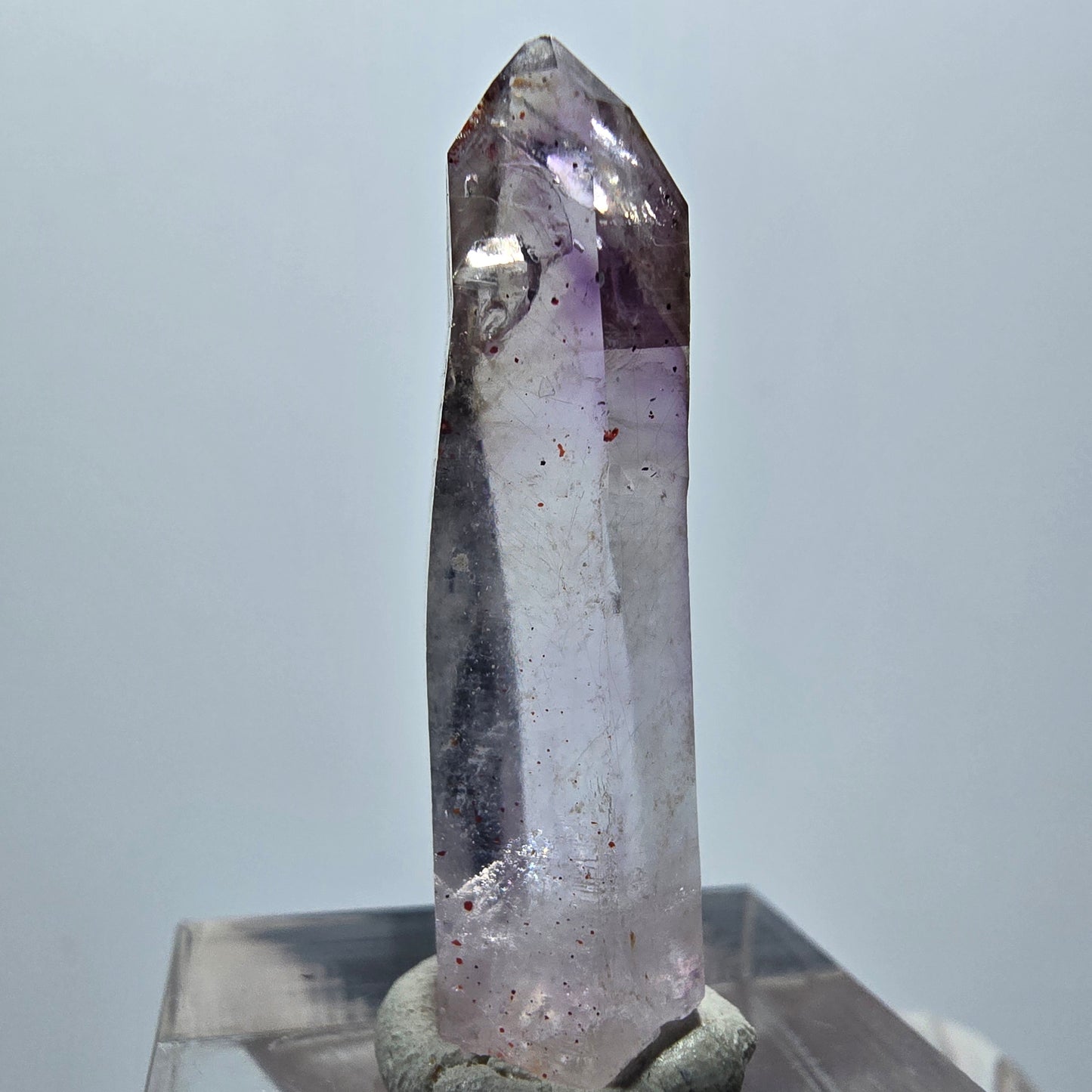 Klare Lemurian Phantom Amethyst Zepter Spitze Goboboseb, Namibia 34*11*8mm