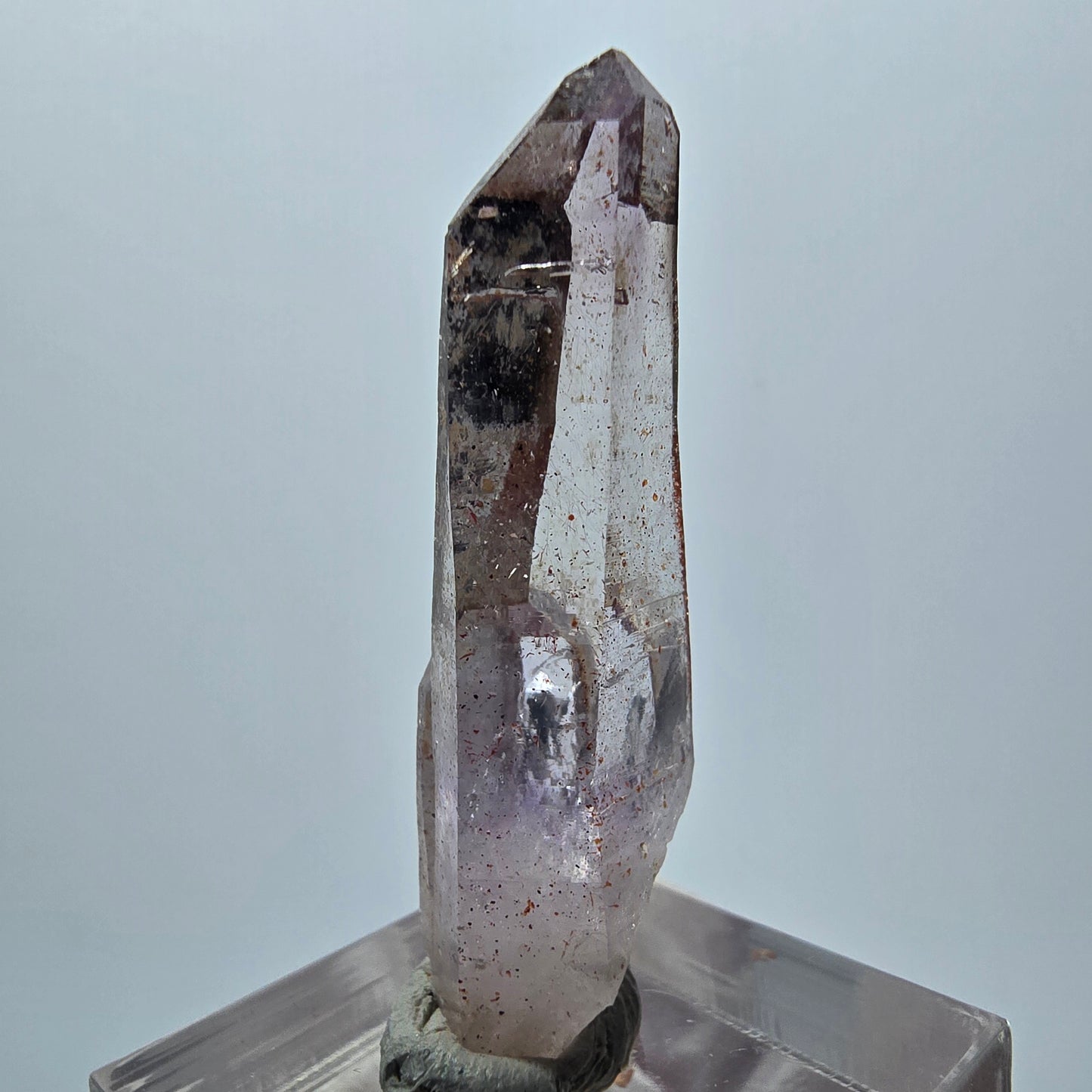 Klare Lemurian Phantom Amethyst Zepter Spitze Goboboseb, Namibia 42*13*9mm