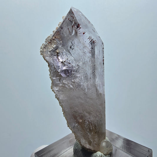 Harlekin Phantom Amethyst mit Analcim Streep Mine Goboboseb Namibia 49*20*15mm