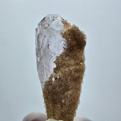 Harlequin Phantom Amethyst with Analcim Streep Mine Goboboseb Namibia 49*20*15mm 