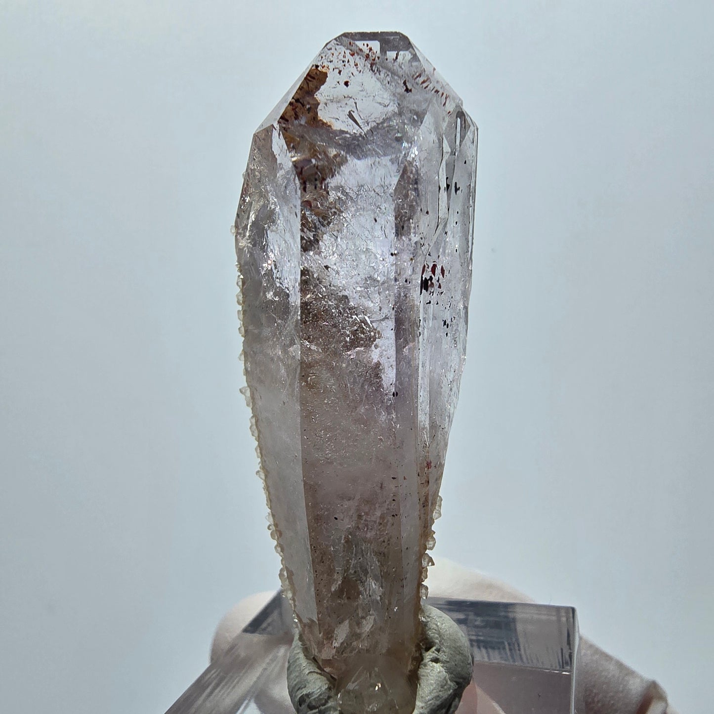 Harlequin Phantom Amethyst with Analcim Streep Mine Goboboseb Namibia 49*20*15mm 