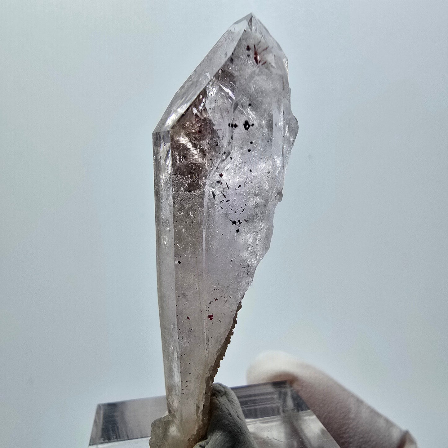 Harlequin Phantom Amethyst with Analcim Streep Mine Goboboseb Namibia 49*20*15mm 