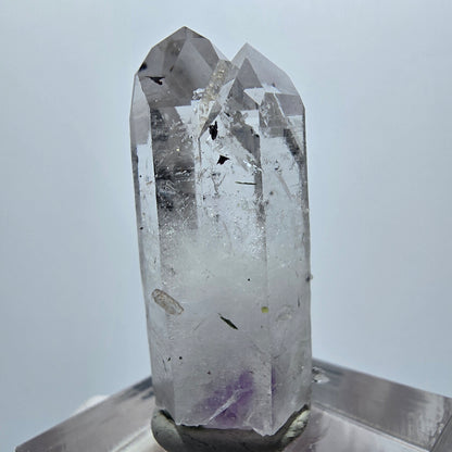 Enhydro Phantom Amethyst mit Hämatit, Epidot, 1x Blase Streep Mine Gob. Namibia 34*17*14mm