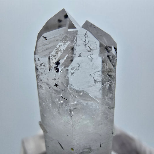 Enhydro Phantom Amethyst mit Hämatit, Epidot, 1x Blase Streep Mine Gob. Namibia 34*17*14mm