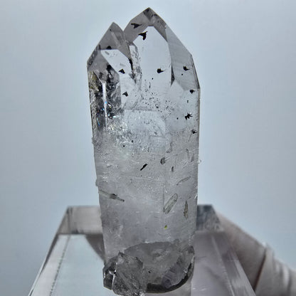 Enhydro Phantom Amethyst mit Hämatit, Epidot, 1x Blase Streep Mine Gob. Namibia 34*17*14mm