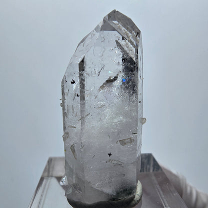 Enhydro Phantom Amethyst mit Hämatit, Epidot, 1x Blase Streep Mine Gob. Namibia 34*17*14mm