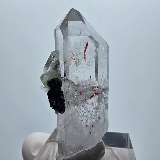 Harlekin Phantom Amethyst mit Epidot Streep Mine Goboboseb Namibia 42*18*11mm