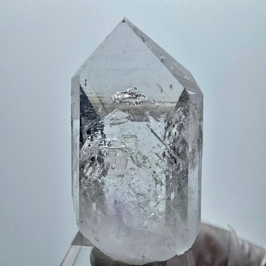 Enhydro Lemurian Phantom Amethyst, 5x Blase Streep Mine Goboboseb Namibia 50*25*16mm