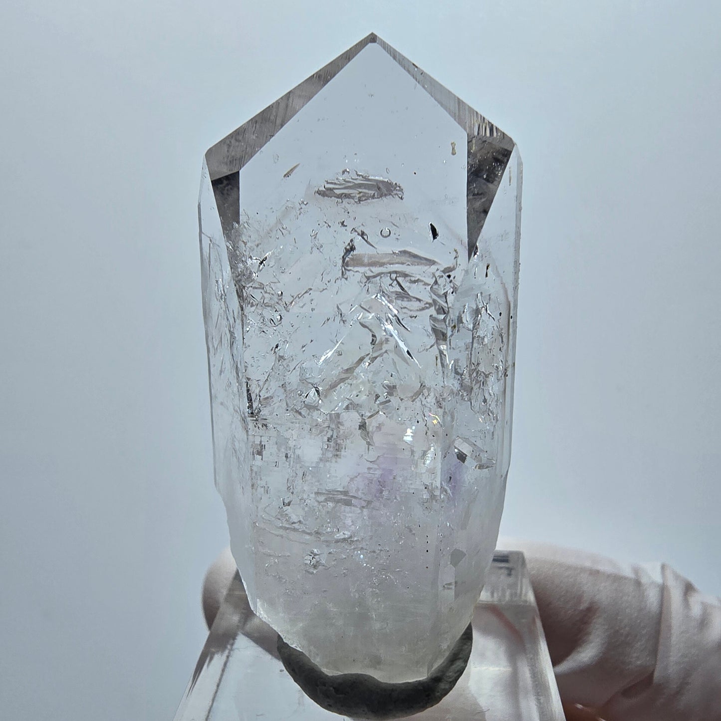 Enhydro Lemurian Phantom Amethyst, 5x Blase Streep Mine Goboboseb Namibia 50*25*16mm