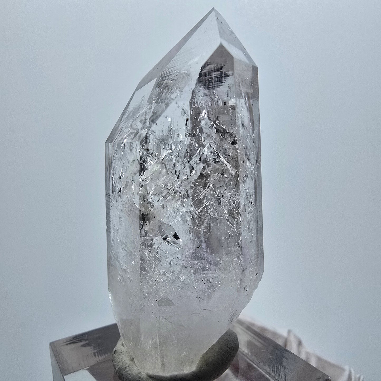 Enhydro Lemurian Phantom Amethyst, 5x Blase Streep Mine Goboboseb Namibia 50*25*16mm