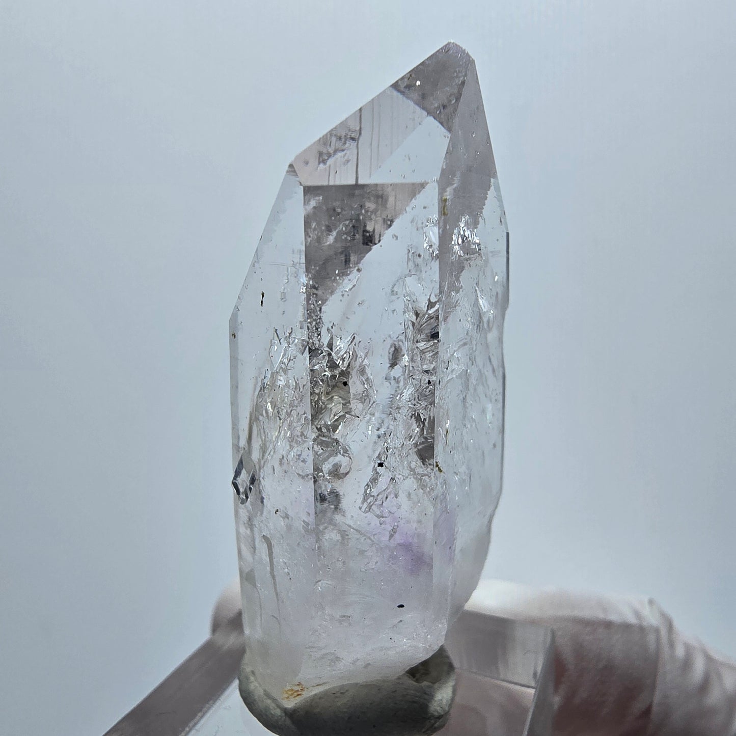 Enhydro Lemurian Phantom Amethyst, 5x Blase Streep Mine Goboboseb Namibia 50*25*16mm