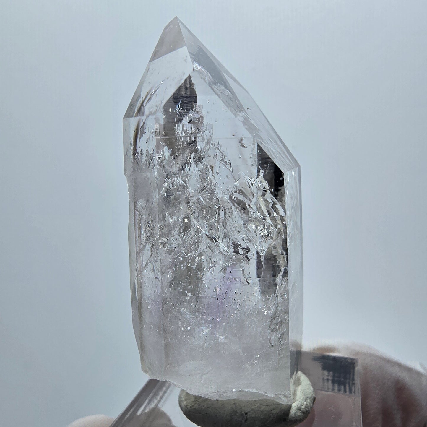 Enhydro Lemurian Phantom Amethyst, 5x Blase Streep Mine Goboboseb Namibia 50*25*16mm